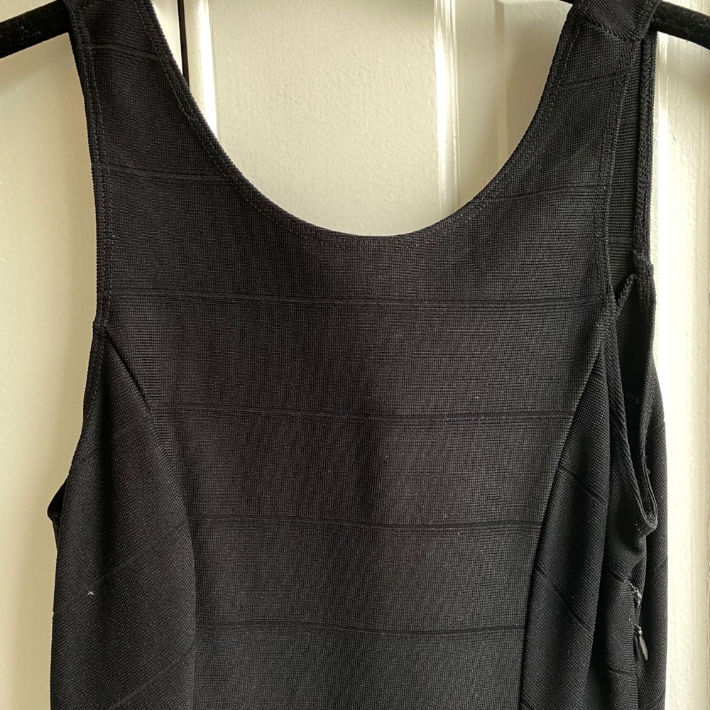 Aqua a-line black dress